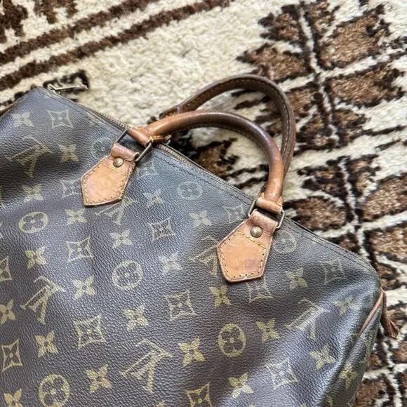 LOUIS VUITTON AS-IS Monogram Lot Set Speedy 30 & Keepall 45 Projects bags duffel - Picture 7 of 10